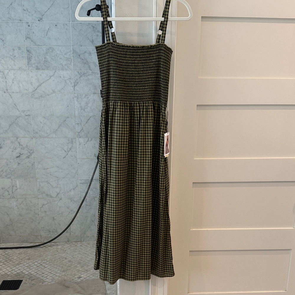 Green Gingham Sundress